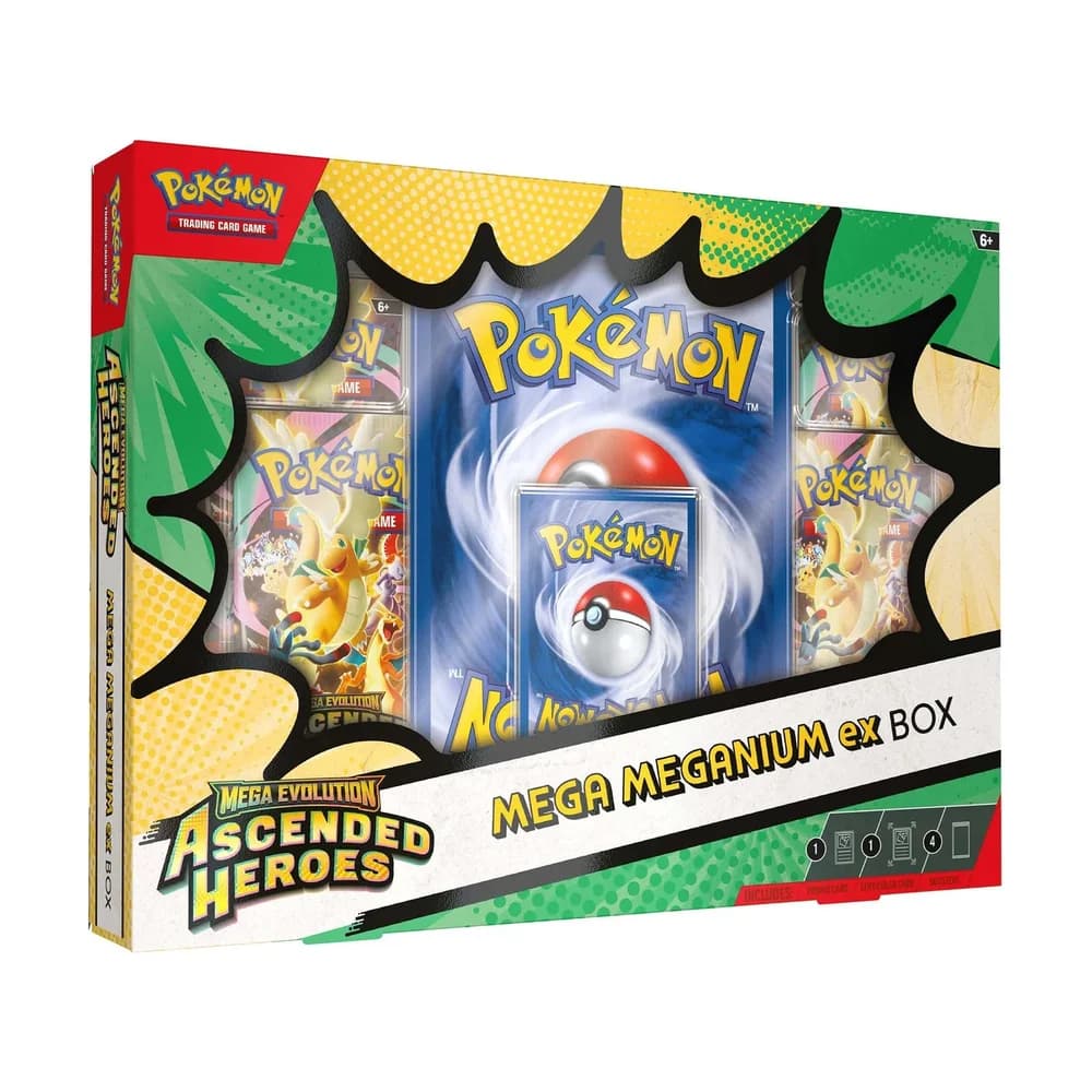 بوكيمون تي سي جي – صندوق Mega Evolution: Ascended Heroes Mega Meganium ex