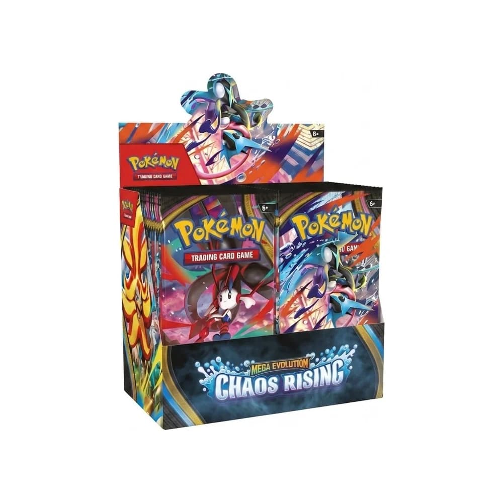 بوكيمون تي سي جي – صندوق بوستر Chaos Rising (Mega Evolution)