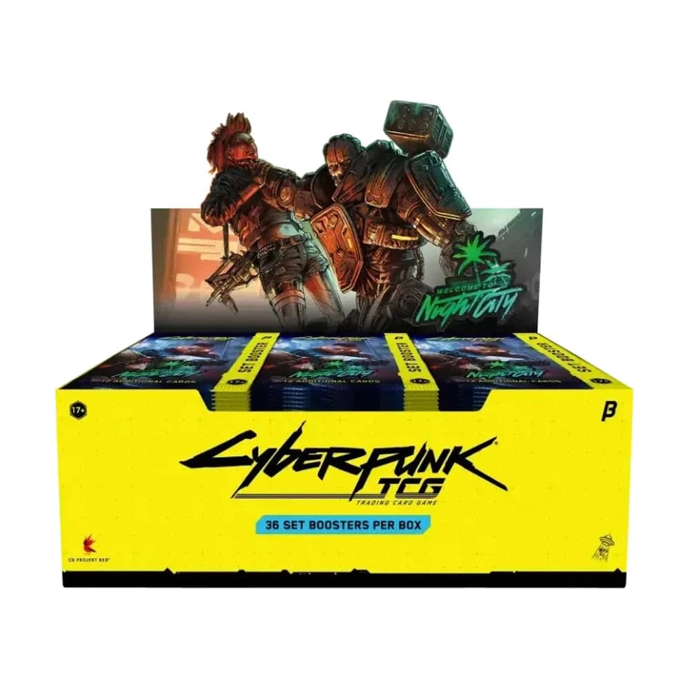 Cyberpunk TCG – Welcome to Night City Beta Booster Display