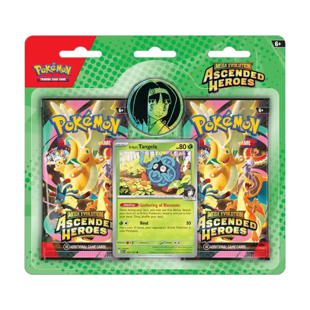 Pokémon TCG – Mega Evolution: Ascended Heroes 2-Pack Blister (Erika's Tangela)