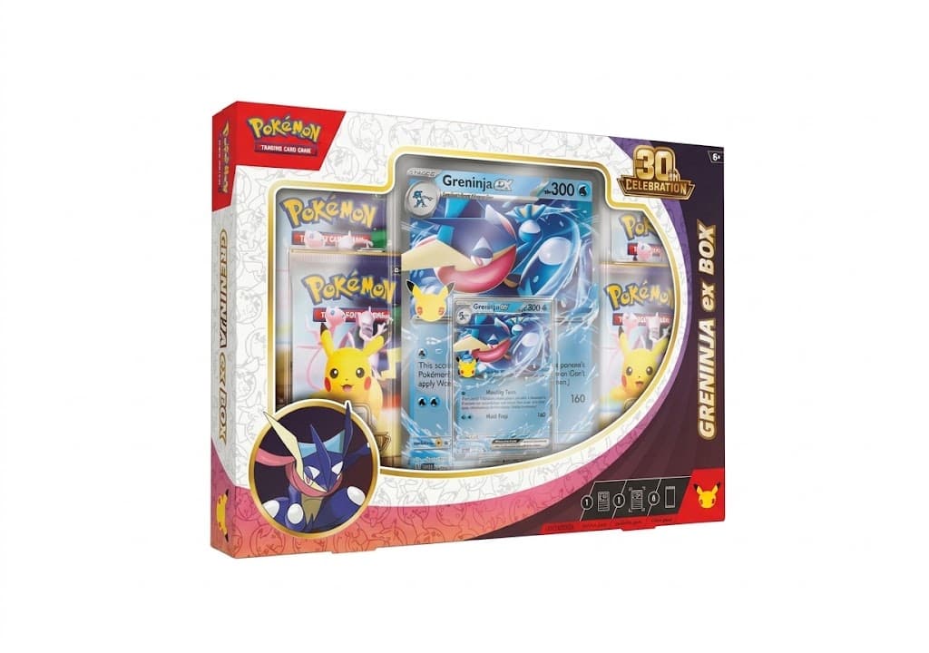 بوكس جرينينجا ex من Pokémon TCG – الاحتفال بالذكرى الثلاثين